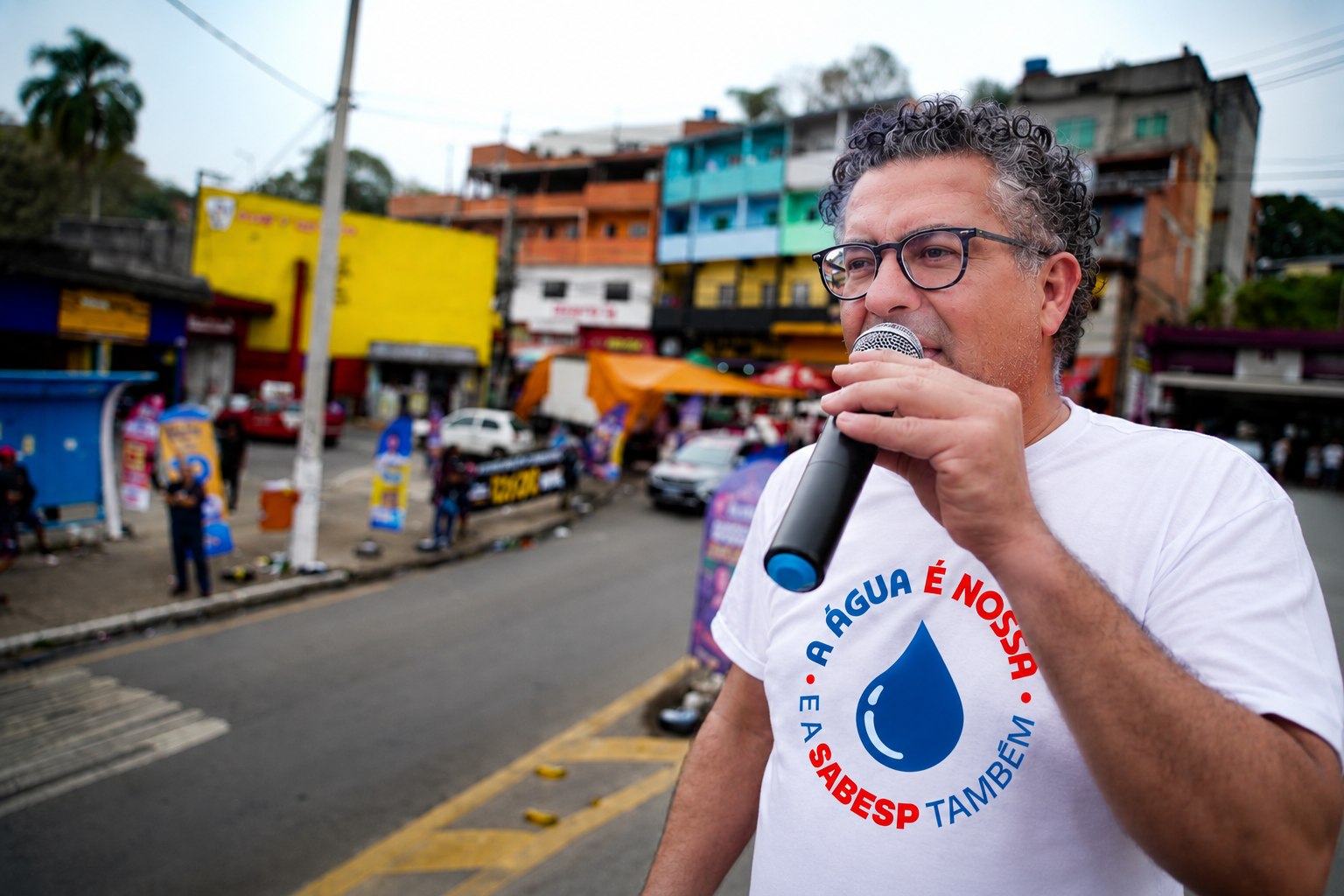 Mobilização nas ruas em defesa da Sabesp pública